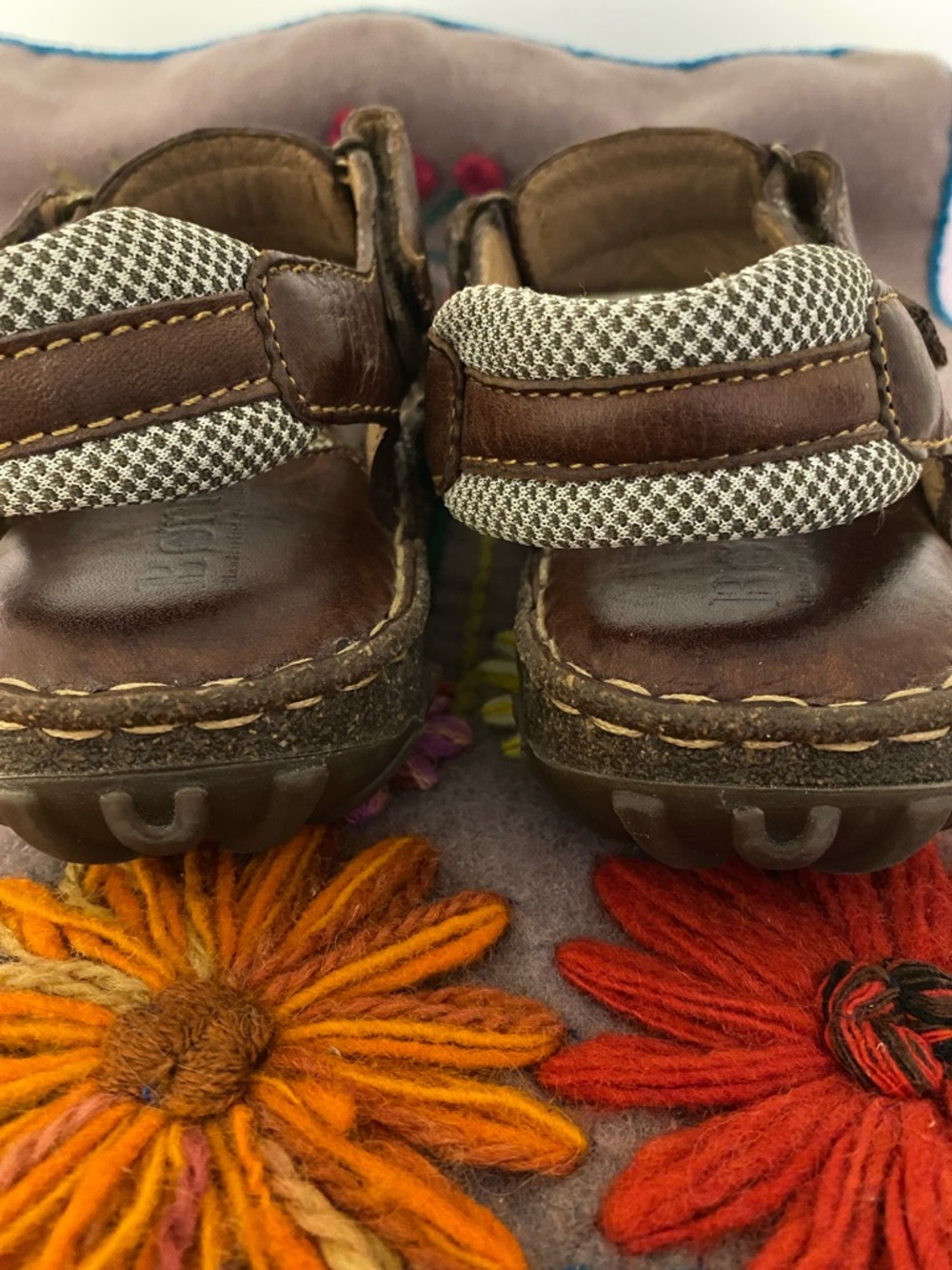 Born Brown Leather  Slingback Sandals, nice condition - Picture 5 of 8